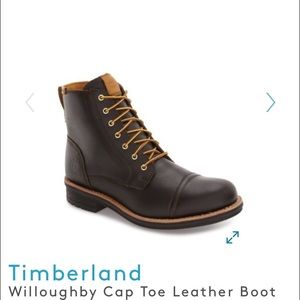 Timberland willoughby cap toe leather boot